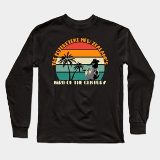 The Puteketeke New Zealand's Bird of the Century Vintage Long Sleeve T-Shirt